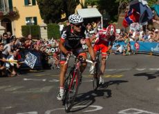 Simon Gerrans (Cervelo TestTeam) suffers on the final 16% climb. Photo copyright Fotoreporter Sirotti.