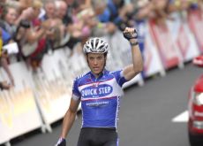 Sylvain Chavanel (Team Quick Step) wins stage 2 of the Tour de France 2010. Photo copyright Fotoreporter Sirotti.