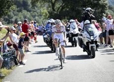 | A.S.O. Tadej Pogacar climbs Hautacam on his Colnago bike