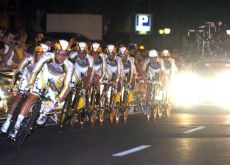 Team HTC-Columbia on their way to victory. Photo copyright Fotoreporter Sirotti.