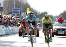 Tom Boonen wins Tour of Flanders 2012 in a sprint to the finish line. Photo Fotoreporter Sirotti.