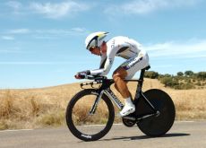 Tony Martin on his way to victory in the Tour of Spain 2011. Photo Fotoreporter Sirotti.