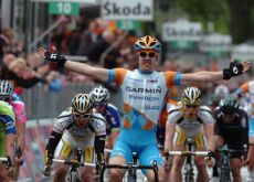 Tyler Farrar. Ready to compete with Thor Hushovd and Mark Cavendish for the green sprinter jersey in the Tour de France 2010. Photo copyright Fotoreporter Sirotti.