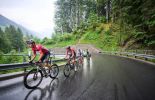 Cyclists climbing in stage 3 of Tour de Suisse 2023